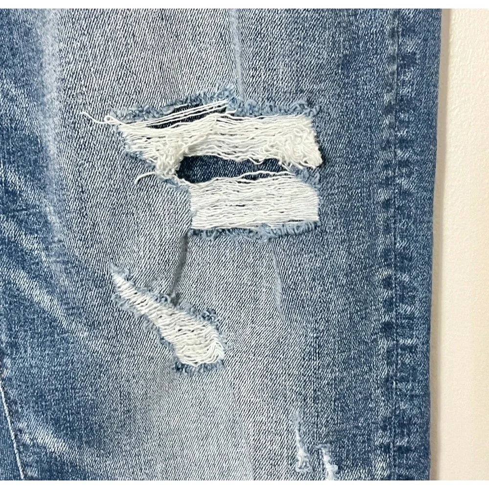 American Eagle Jeans Mens 34x36 Slim Distressed Blue Airflex+ Ripped Denim Tall